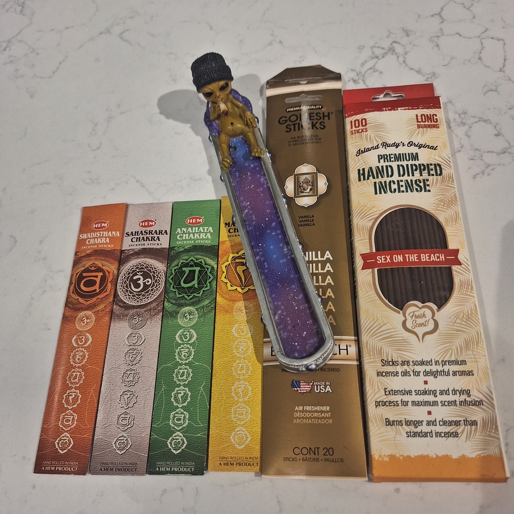 Colorful Incense Stick Set with Holder